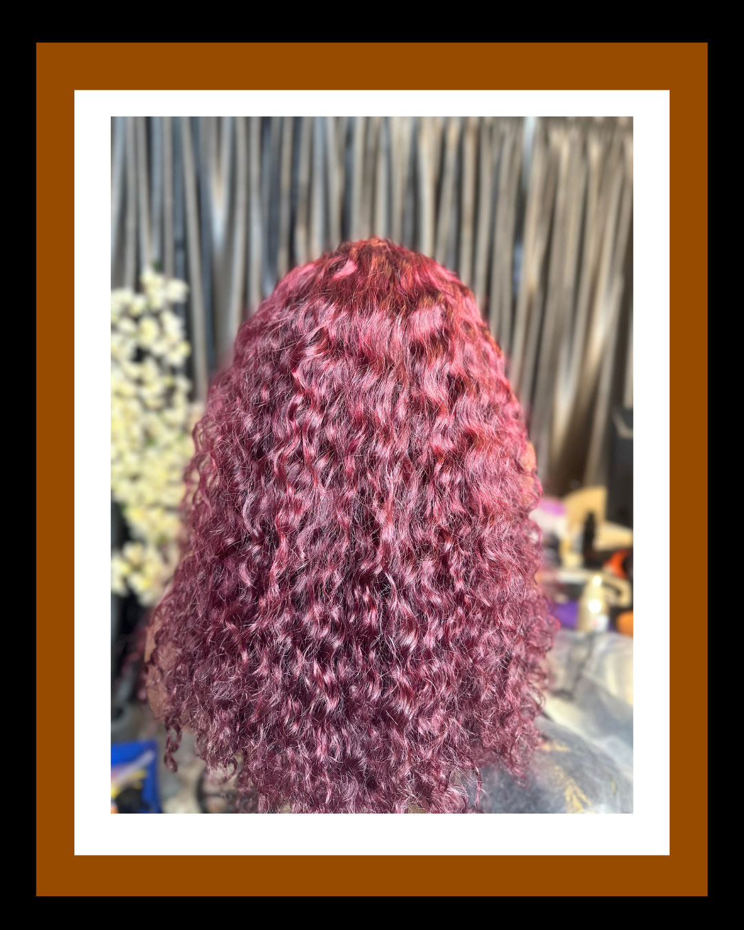 CAMILA 13*4 FRONTAL WIG SDD LUXURY CURLS BURGUNDY