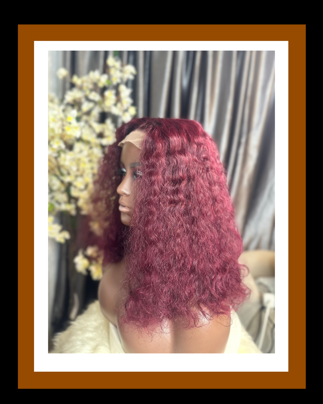 MISS JOJO 4*4 CLOSURE SDD LUXURY CURLS BURGUNDY