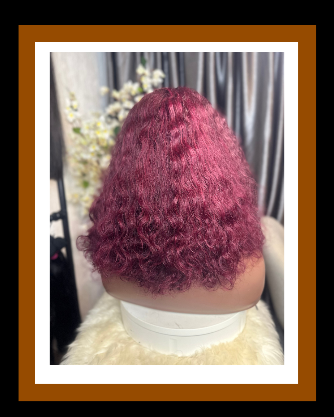 MISS JOJO 4*4 CLOSURE SDD LUXURY CURLS BURGUNDY