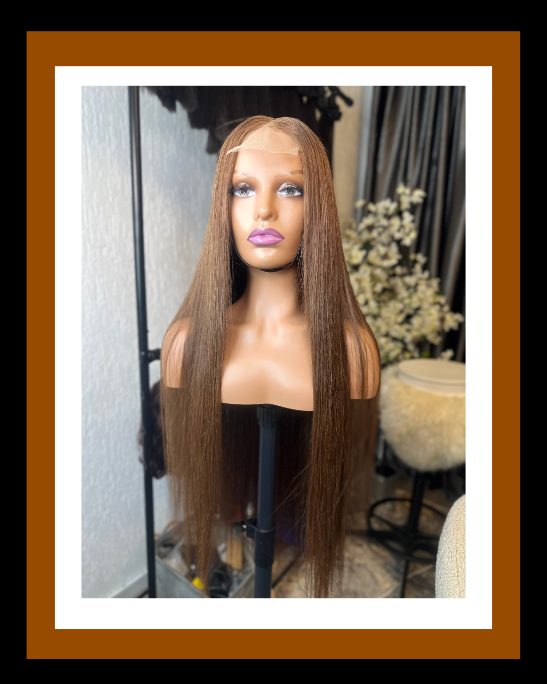 AMY 2*6 SDD BONE STRAIGHT RAW DONOR HAIR COFFE BROWN