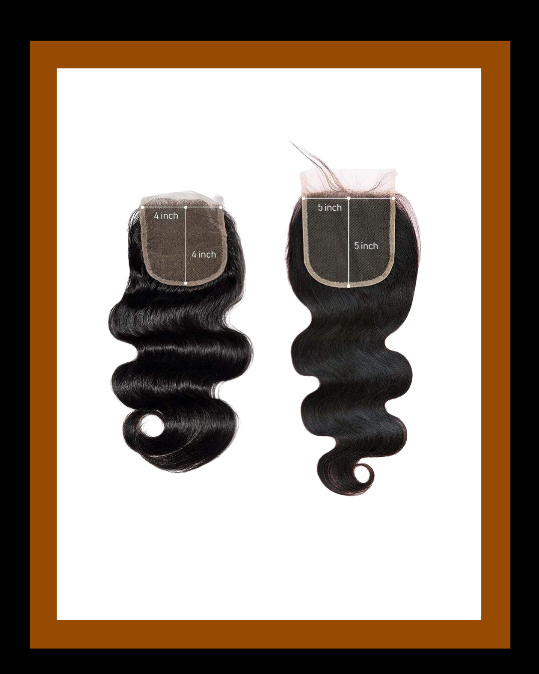 5*5 BODY WAVE HD CLOSURE