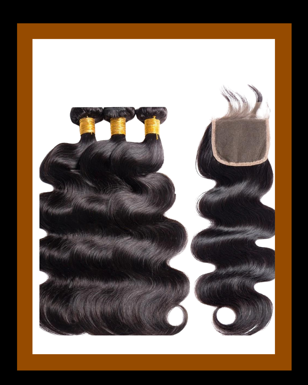 BODY WAVE  BUNDLE DEAL + 4*4 CLOSURE