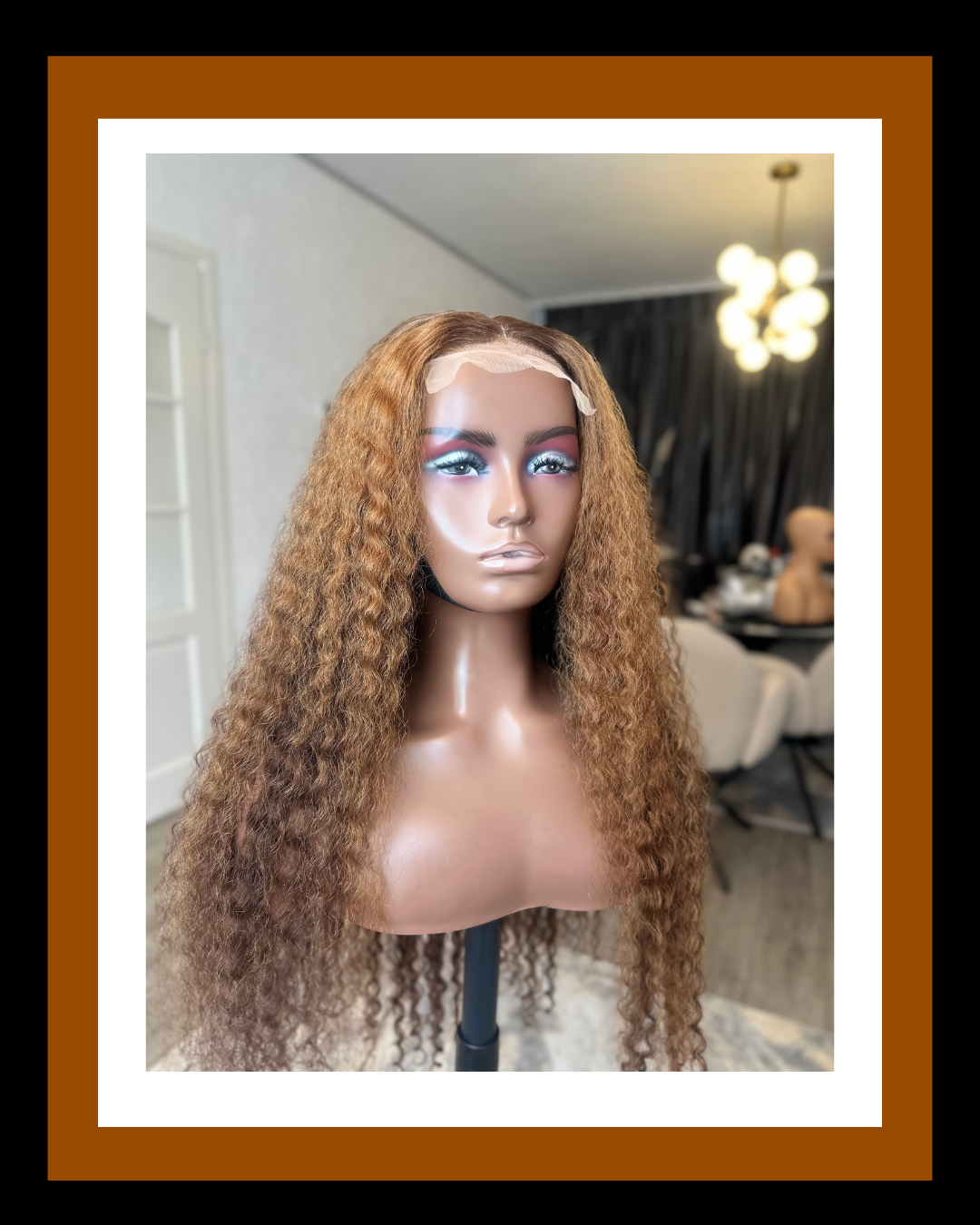 VIVIAN 4*4 SDD HONEY BLONDE STEAMED CURLY 28INCH