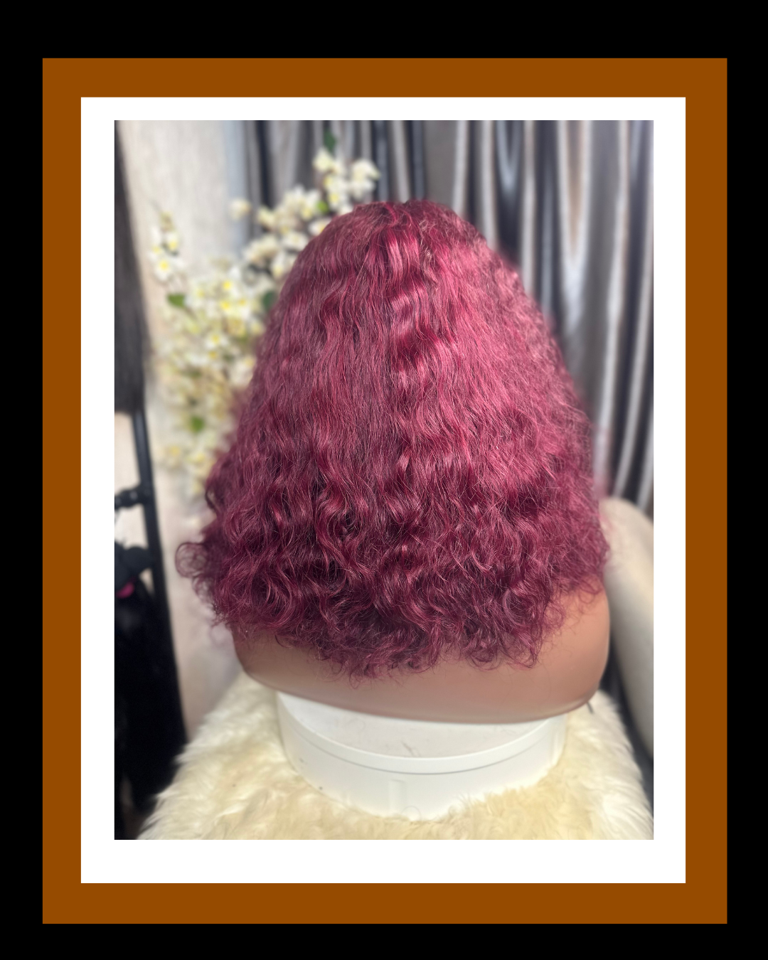 MISS JOJO  4*4 CLOSURE SDD LUXURY CURLS BURGUNDY