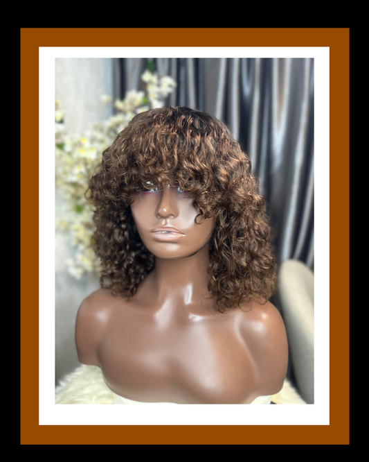 LARA LUXURY CURL SDD BANG WIG COLOR T1B/4